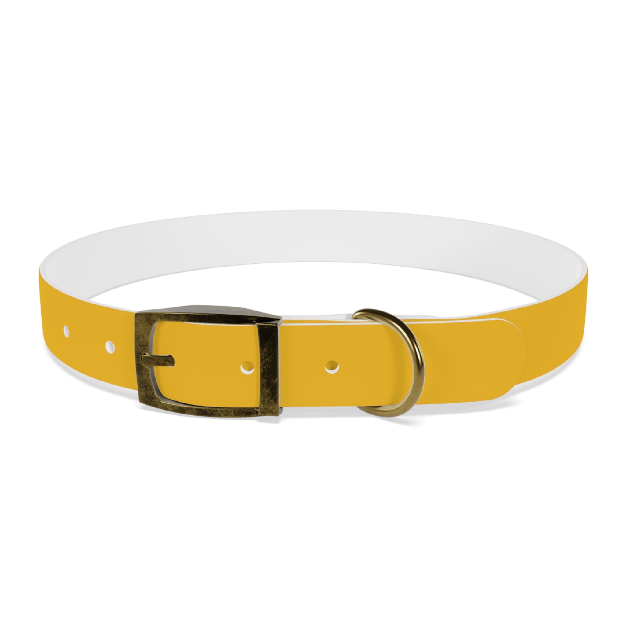 Stylish Yellow Dog Collar - 'Petiverse' Design for Trendy Pets