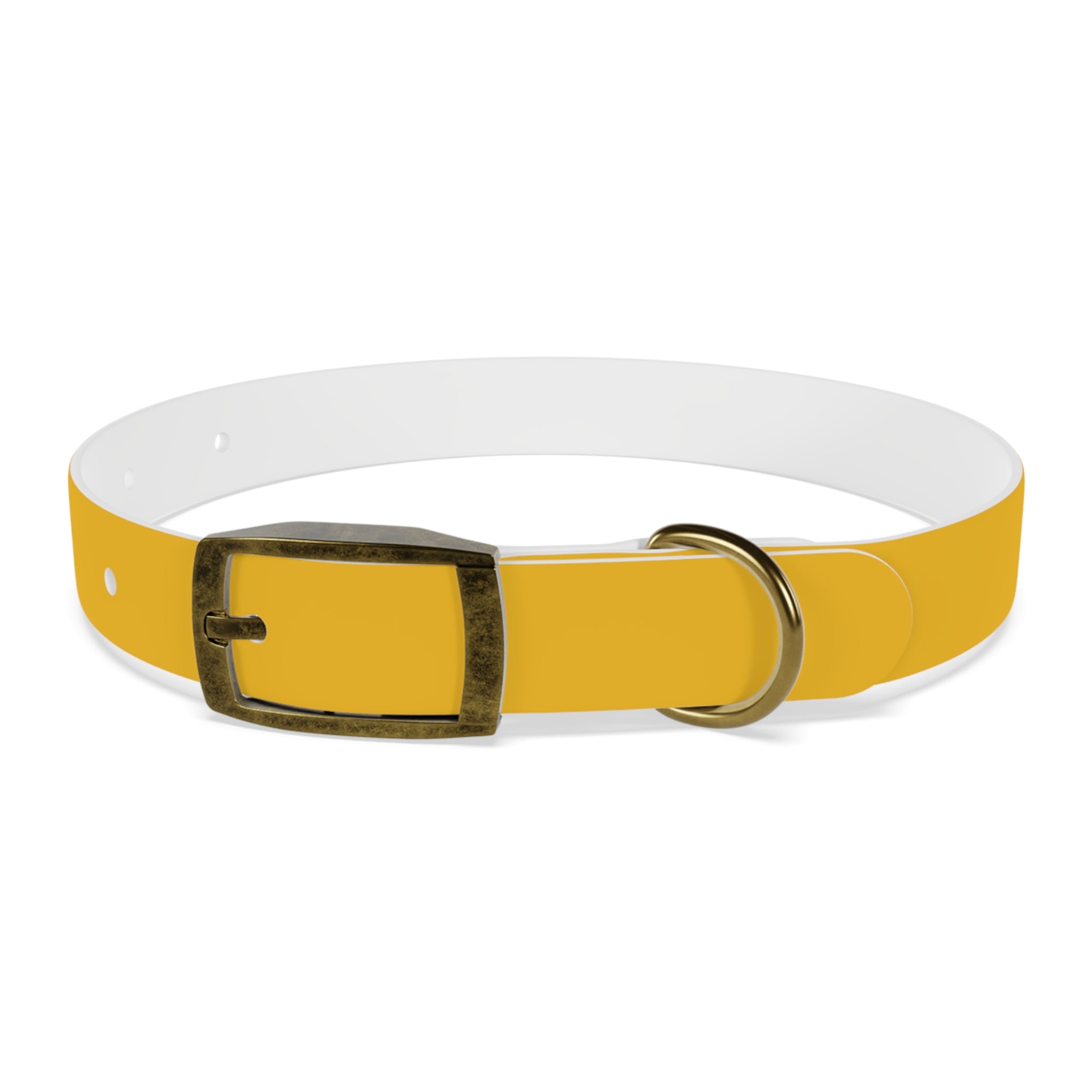 Stylish Yellow Dog Collar - 'Petiverse' Design for Trendy Pets