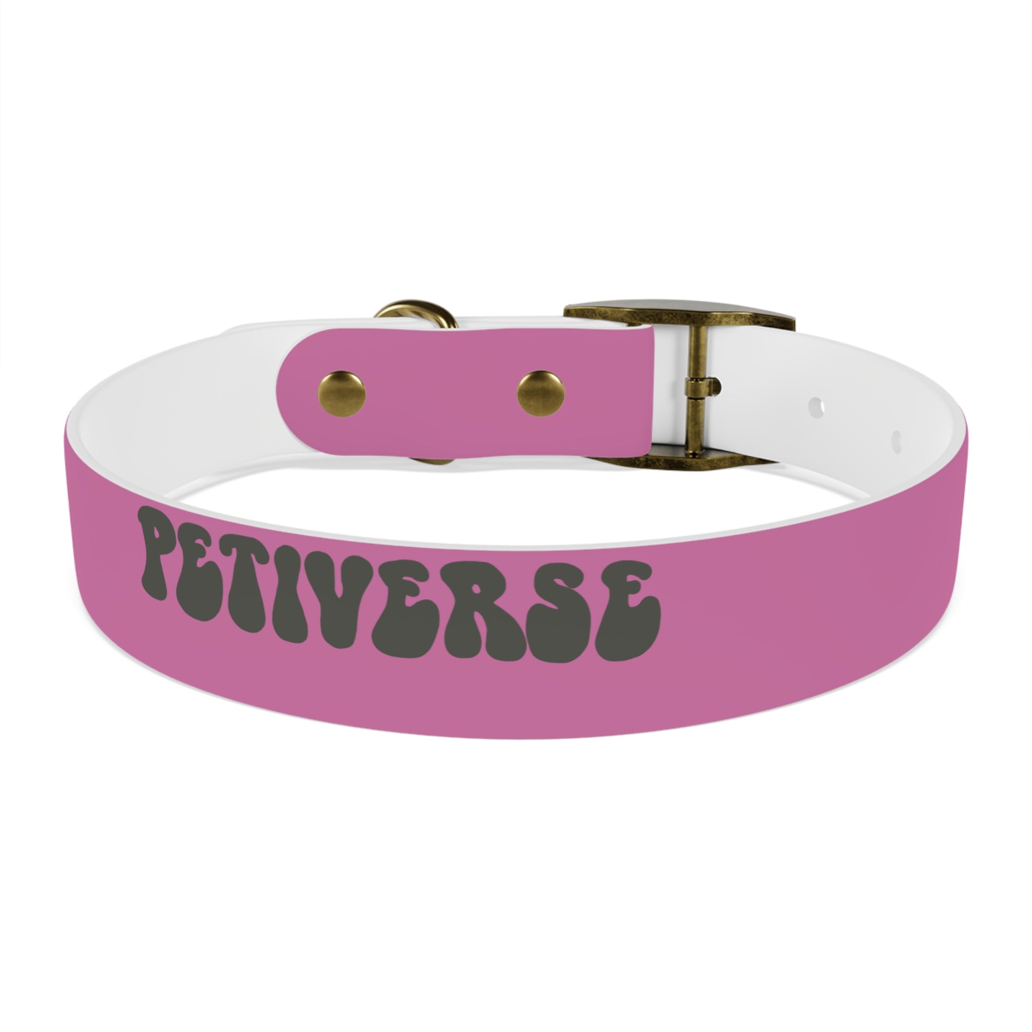 Stylish Pink Dog Collar - 'Petiverse' Design for Fashionable Pets