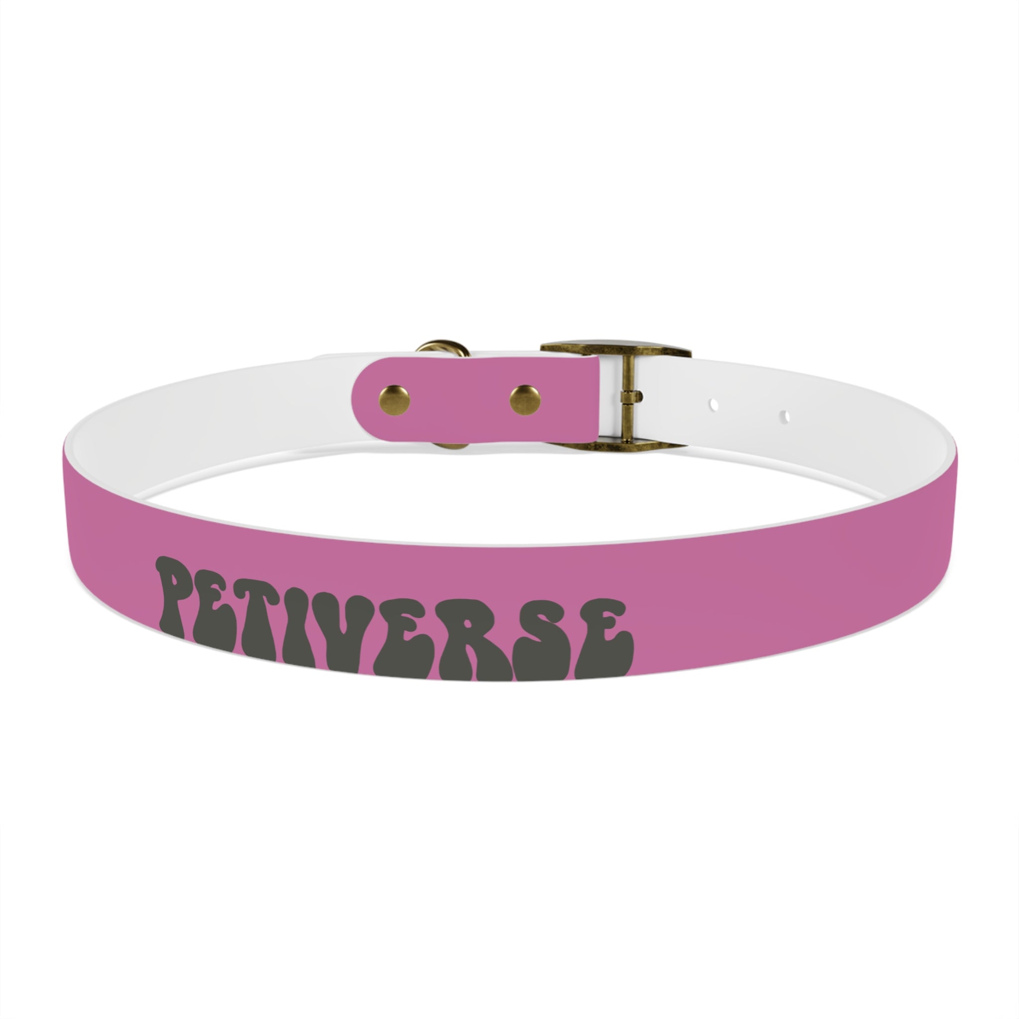 Stylish Pink Dog Collar - 'Petiverse' Design for Fashionable Pets