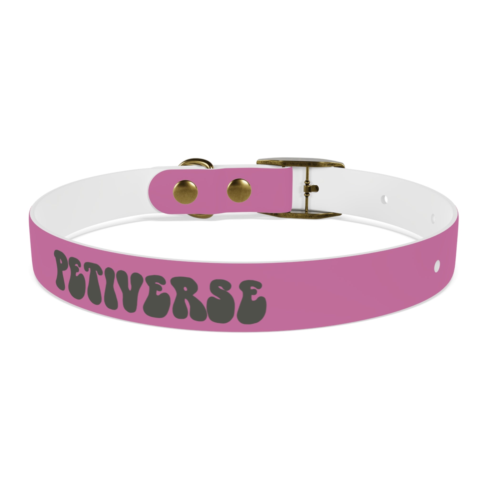 Stylish Pink Dog Collar - 'Petiverse' Design for Fashionable Pets