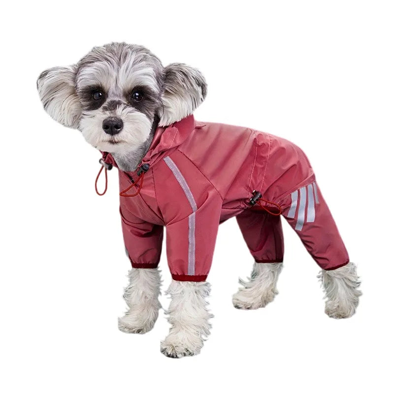 Dog Raincoat With Harness