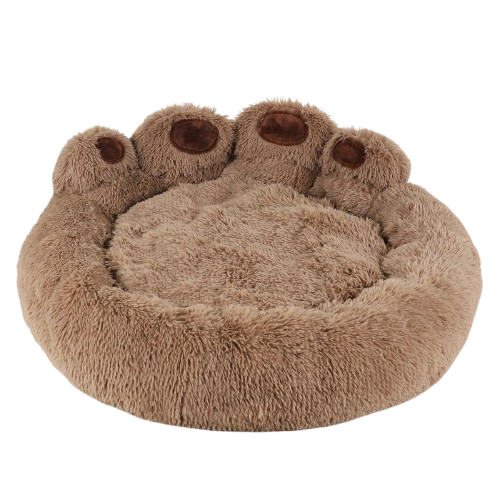 Fluffy Dog Bed Plush Kennel